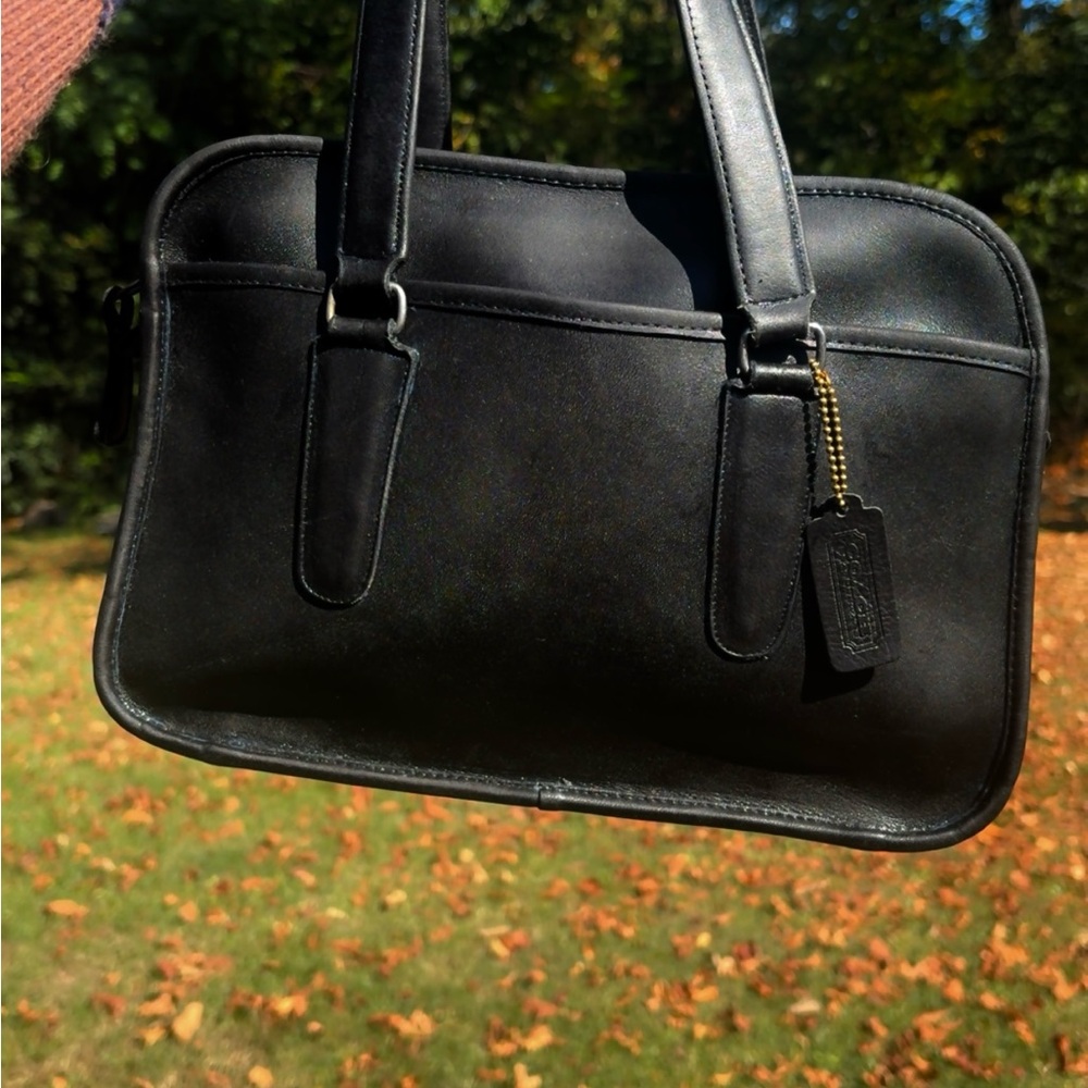 Vintage coach slim satchel